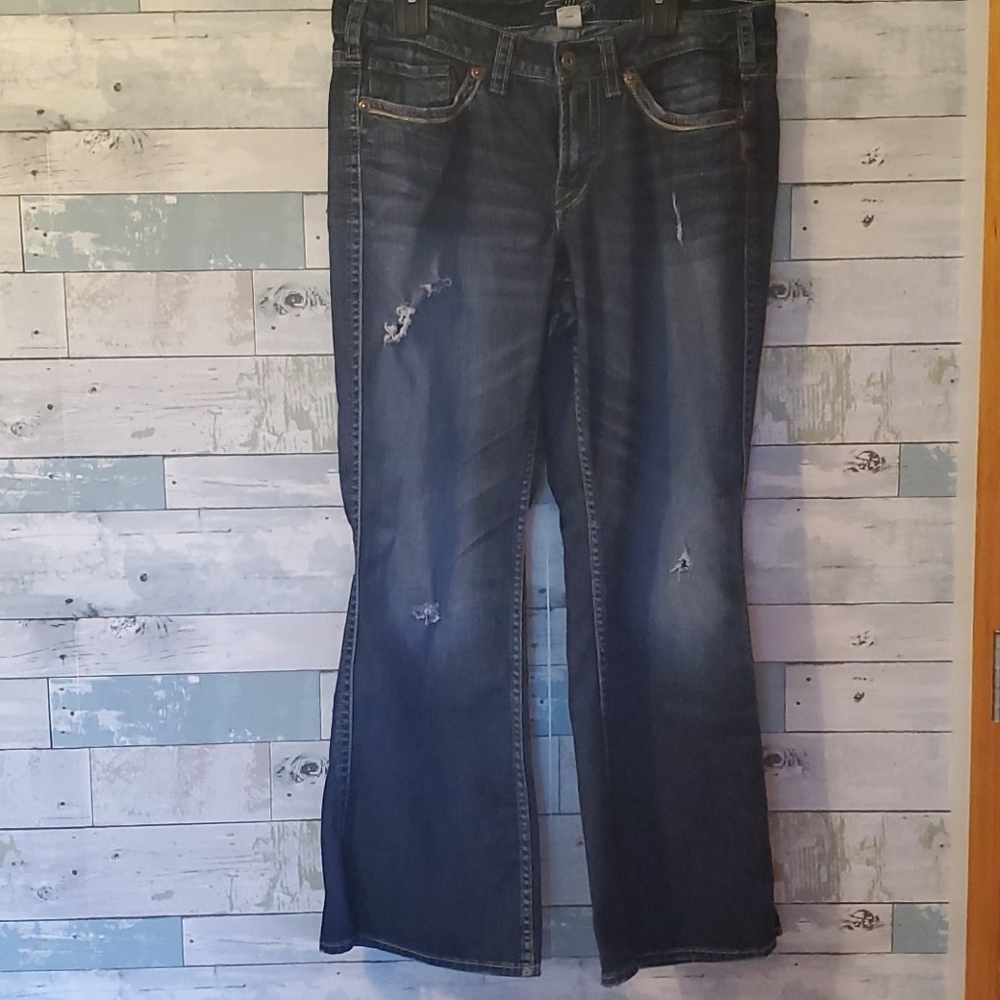 Silver Wide leg Jeans